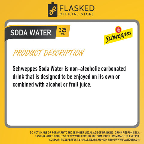 Schweppes Soda Water 325mL