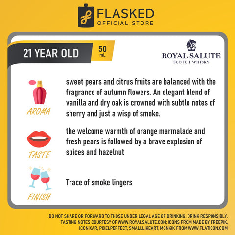 Royal Salute Blended Scotch Whisky 21 Year Old Mini 50mL