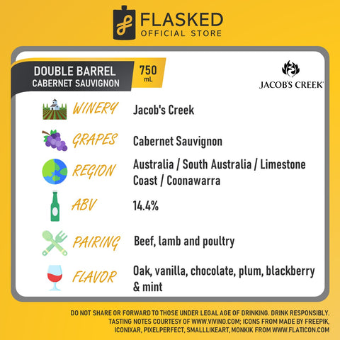 Jacob's Creek Double Barrel Cabernet Sauvignon 750mL