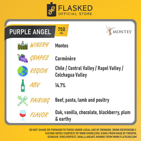 Purple Angel by Montes Red Wine 750mL