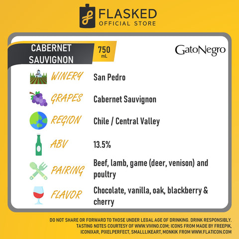 Gato Negro Cabernet Sauvignon Red Wine 750mL