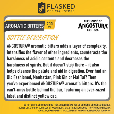 Angostura Aromatic Bitters Liqueur 200mL