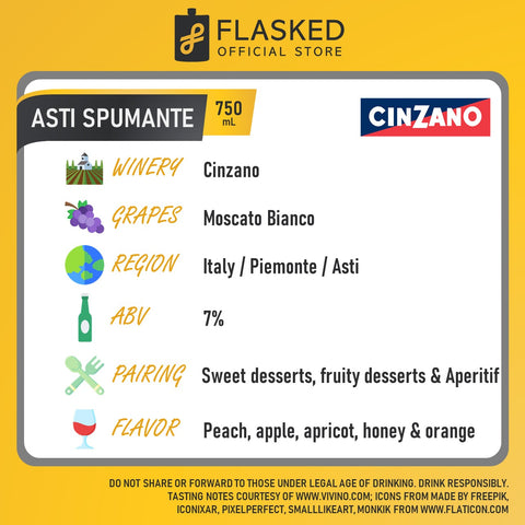 Cinzano Asti Spumante Sparkling Wine 750mL