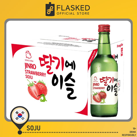 Jinro Chamisul Soju Strawberry 1 Case 360mL