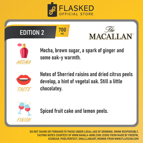 The Macallan Edition No. 2 Highland 700mL Single Malt Scotch Whisky