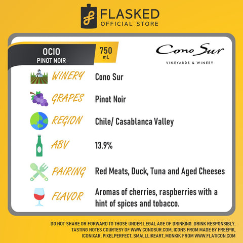Cono Sur Ocio Pinot Noir Red Wine 750mL