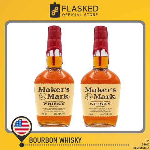 Maker's Mark 2 Pack Bundle Kentucky Straight Bourbon Whisky 750ml
