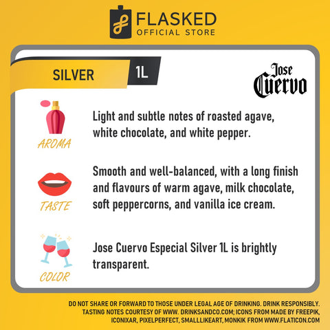 Jose Cuervo Silver Tequila 1L