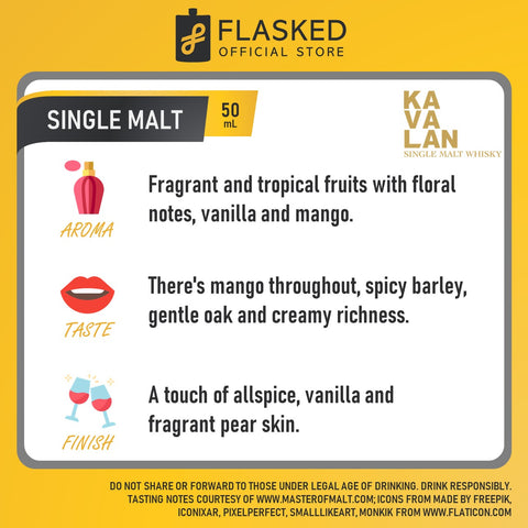 Kavalan Single Malt Whisky Mini 50mL