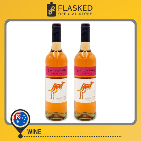 Yellow Tail Pink Moscato Rose Wine 750mL 2 Set Christmas Bundle