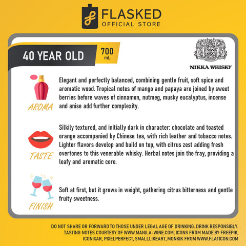 Nikka 40 Year Old Premium Blended Whisky 700ml