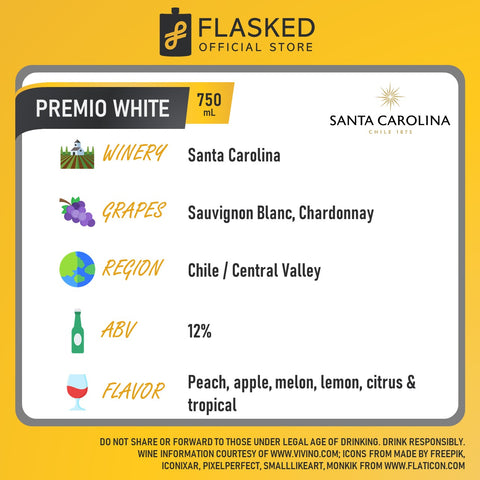Santa Carolina Premio White Wine 750mL