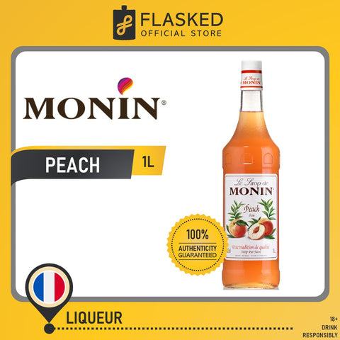 Monin Peach Natural Syrup 1L