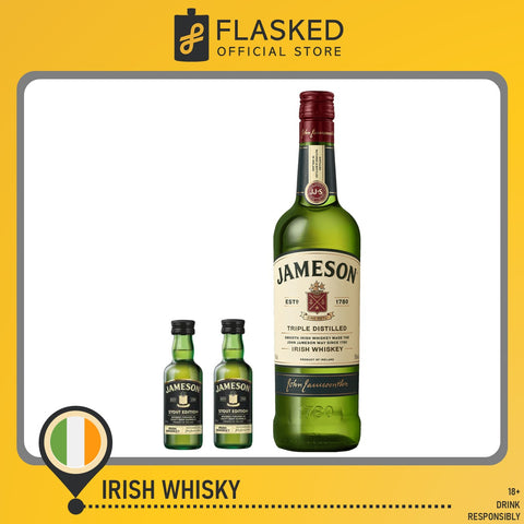 Jameson Irish Whiskey 700mL with FREE 2 Jameson Stout 50ml