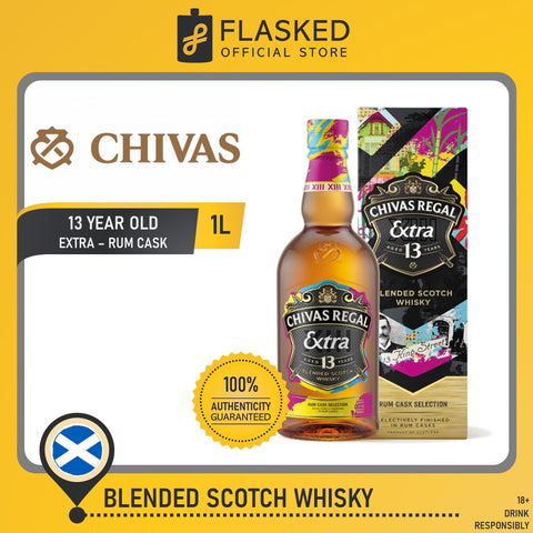 Chivas Regal Extra 13 Year Old Rum Cask Blended Scotch Whisky 1L
