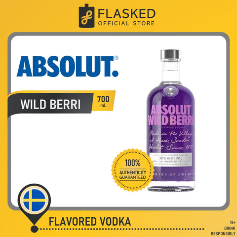 Absolut Wild Berri Vodka 700mL