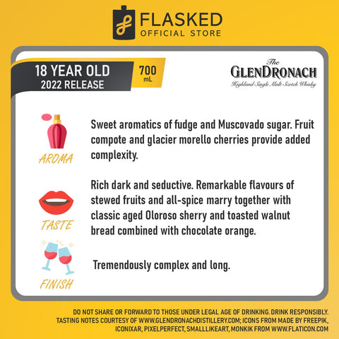 Glendronach 18 Year Old Allardice 2022 Release 700mL