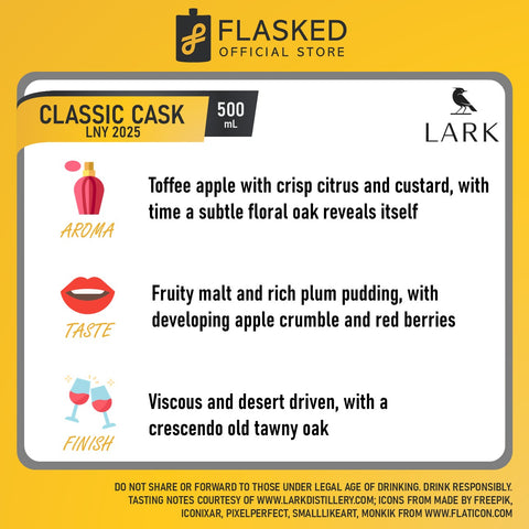 Lark Classic Cask LNY 2025 Single Malt Whisky 500mL