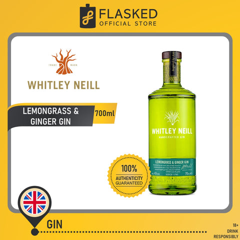 Whitley Neill Lemongrass & Ginger Flavored Gin 700mL