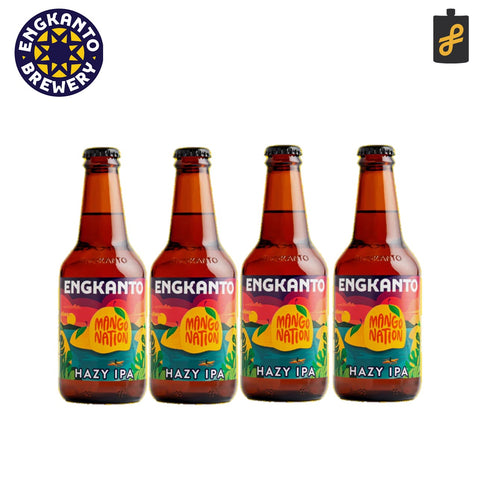 Engkanto Mango Nation - Hazy IPA Beer 330mL 4 Pack