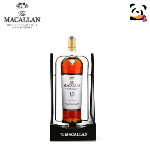 The Macallan 12 Year Old Sherry Oak 1.75 Litre With Pouring Cradle