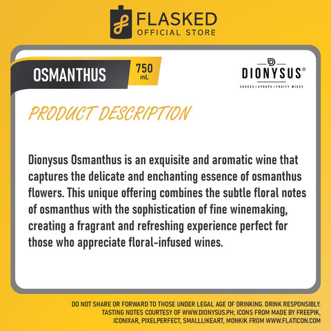 Dionysus Osmanthus Syrup 750ml