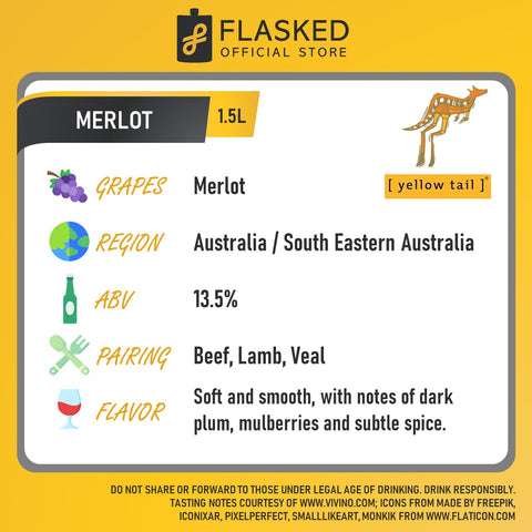 Yellow Tail Merlot Red Wine Magnum 1.5L