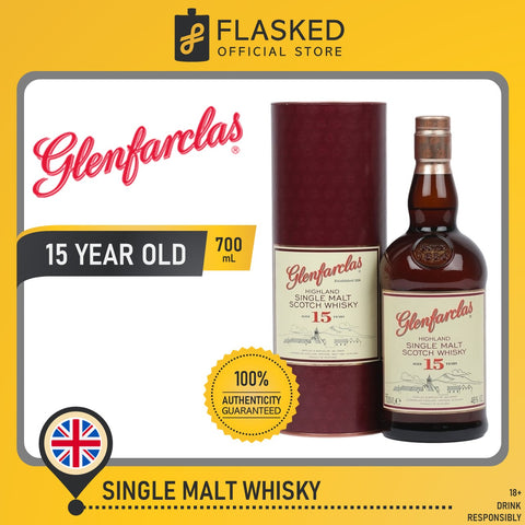 Glenfarclas 15 Year Old Highland Single Malt Scotch Whisky 700mL