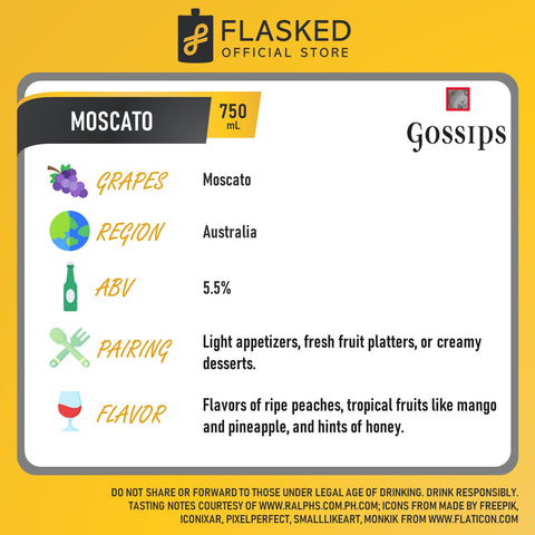Gossips Sweet Lips Moscato 750mL