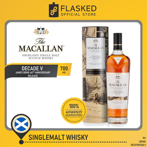 The Macallan James Bond 60th Anniversary Decade V 700mL Single Malt Scotch Whisky