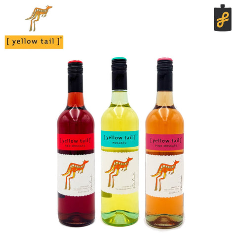 Yellow Tail Moscato Wine Bundle 750mL Red Pink White Christmas Bundle