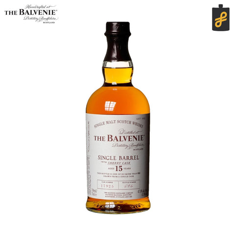 The Balvenie 15 Year Old Single Barrel Single Malt Scotch Whisky 700mL