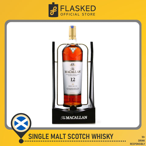 The Macallan 12 Year Old Sherry Oak 1.75 Litre With Pouring Cradle