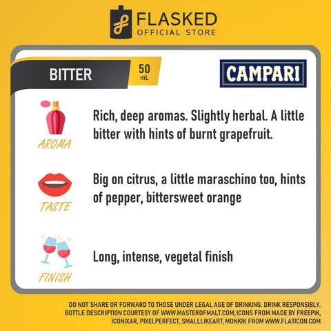 Cinzano Rosso Vermouth 1L w/ FREE Campari Bitter Mini 50mL