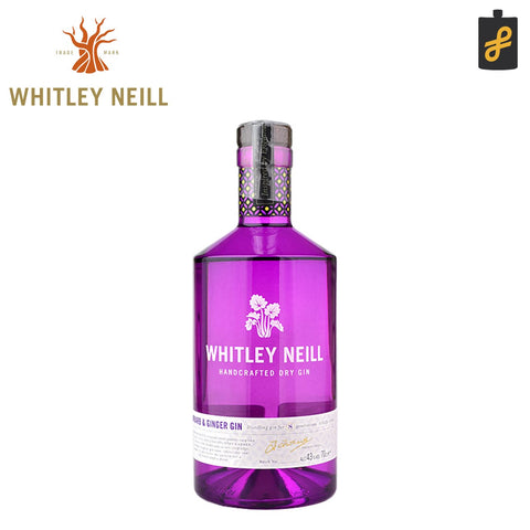 Whitley Neill Rhubarb and Ginger Flavored Gin 700mL