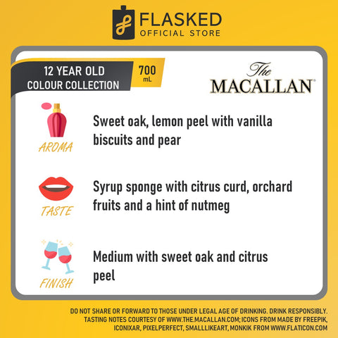 The Macallan Colour Collection 12 Year Old 700mL Single Malt Scotch Whisky