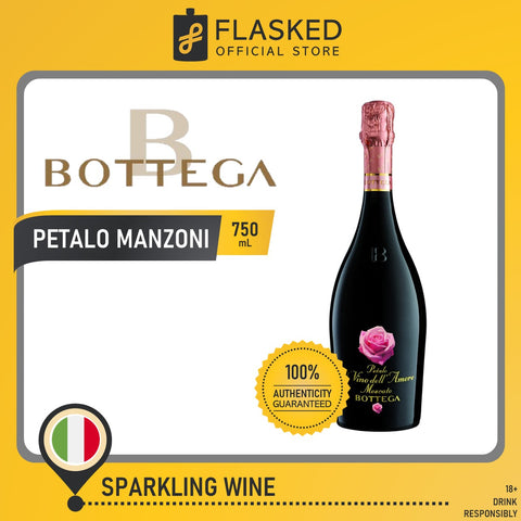 Bottega Petalo Manzoni Il Vino dell Amore Moscato Rose Sparkling Wine 750mL