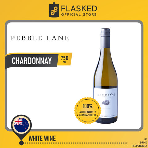 Pebble Lane Chardonnay White Wine 750ml w/ FREE Wine Glass