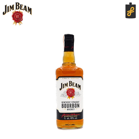 Jim Beam White Bourbon Whiskey 1L