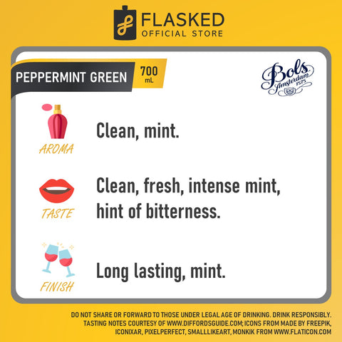 Bols Peppermint Green Liqueur 700mL