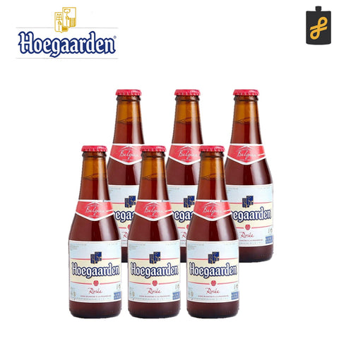 Hoegaarden Rosee Belgian Beer Bottles 250mL 6 Set