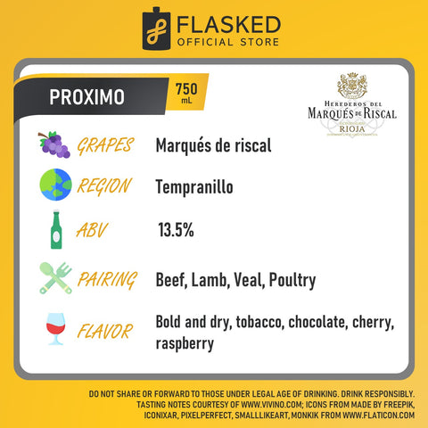 Marques de Riscal Proximo Red Wine 750mL