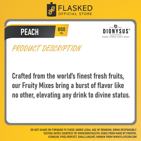Dionysus Peach Fruity Mix 800ml