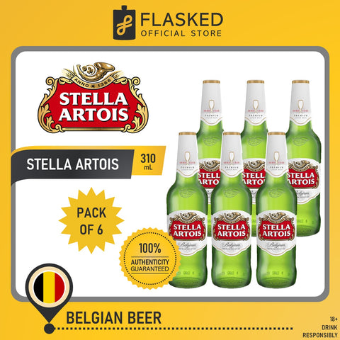 Stella Artois Belgian Beer 6 Bottles 330mL