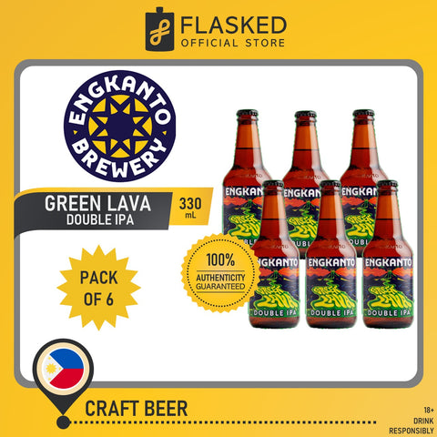 Engkanto Green Lava - Double IPA Beer 330mL 6 Pack