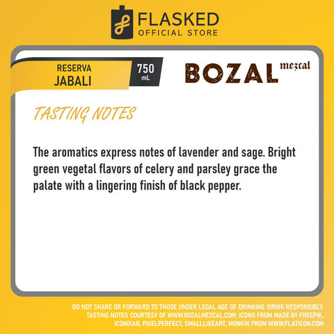 Bozal Mezcal Jabali Reserva 750mL