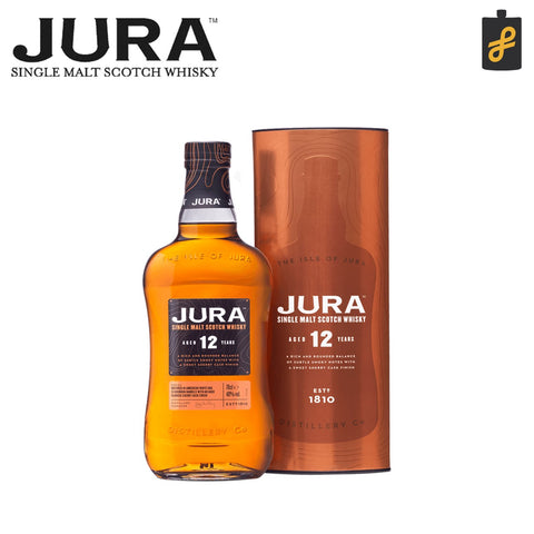 Jura 12 Year Old Single Malt Scotch Whisky 700mL