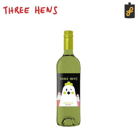 Three Hens Sauvignon Blanc 750ml w/ FREE Wine Bag and Wine Glass