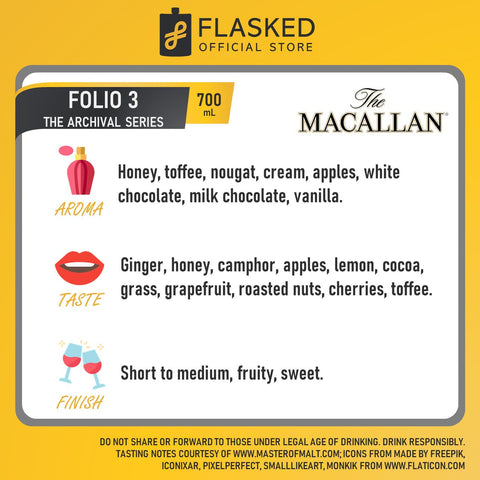 The Macallan Folio 3 - The Archival Series Single Malt Scotch Whisky 700mL