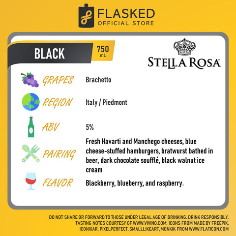 Stella Rosa Black Red Wine 750mL